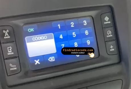 Uconnect 5.0 RA2 VP2H NA 4 digit unlock code for this radio